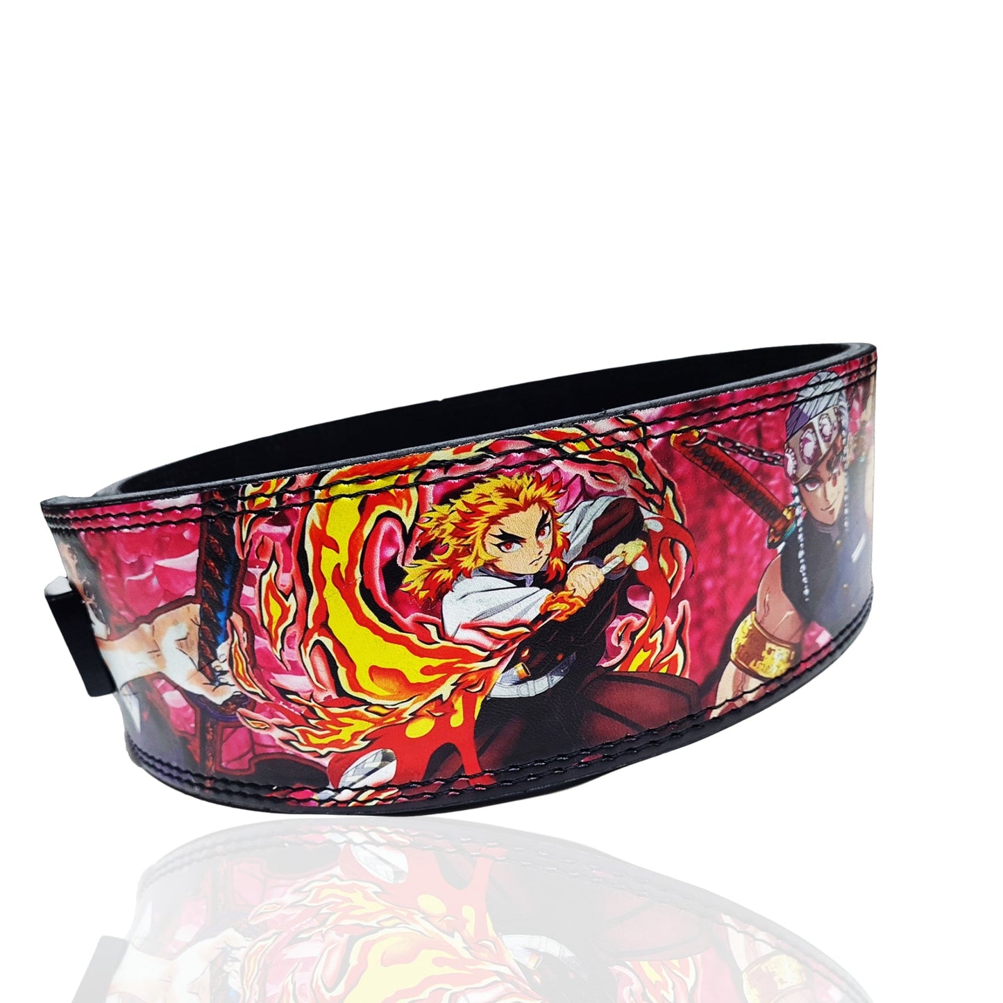 Demon slayer Powerlifting belt, Weightlifting belt, Leather Deadlifting belt
