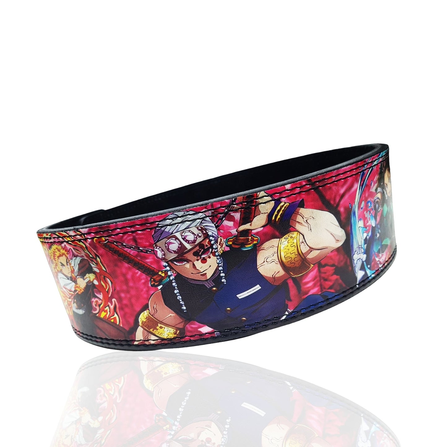 Demon slayer Powerlifting belt, Weightlifting belt, Leather Deadlifting belt