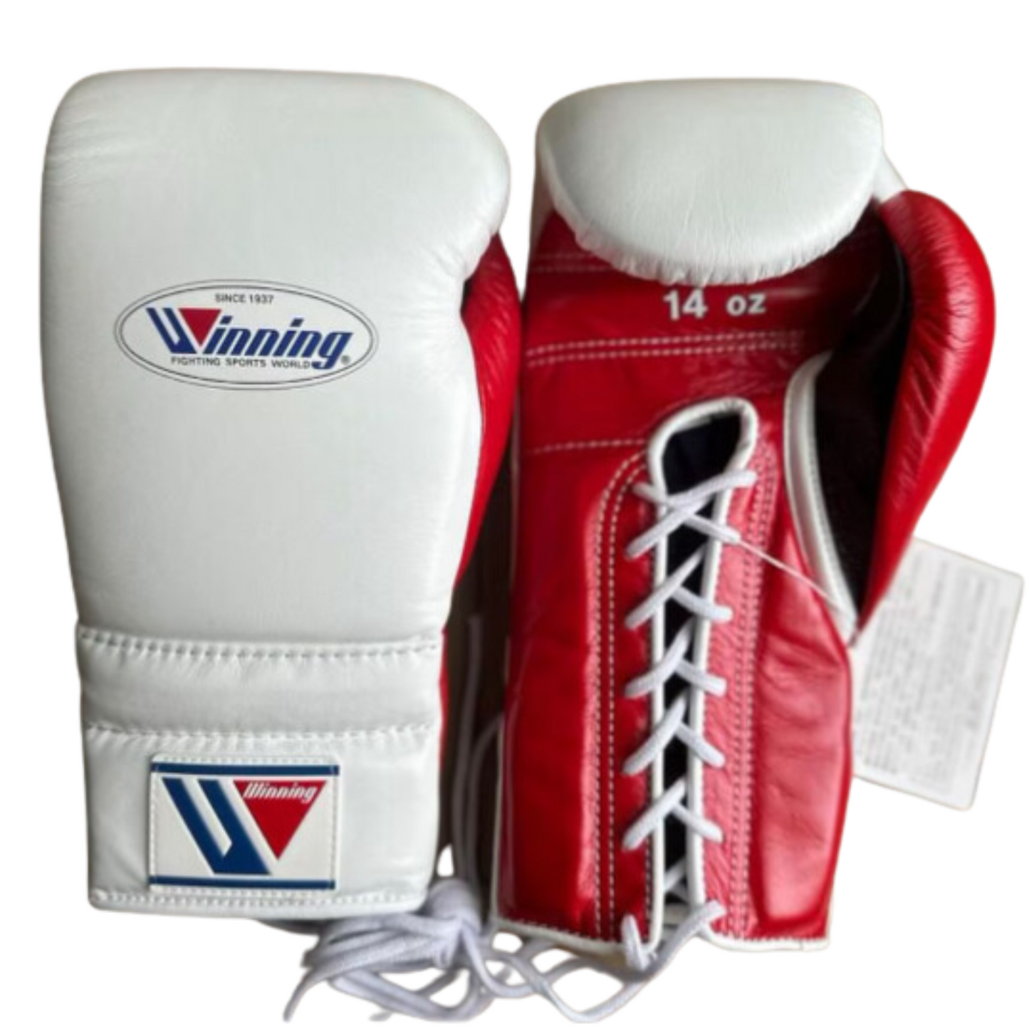 Winning boxing gloves, WHITE/RED christmas gift for mens Thanksgiving gifts for him