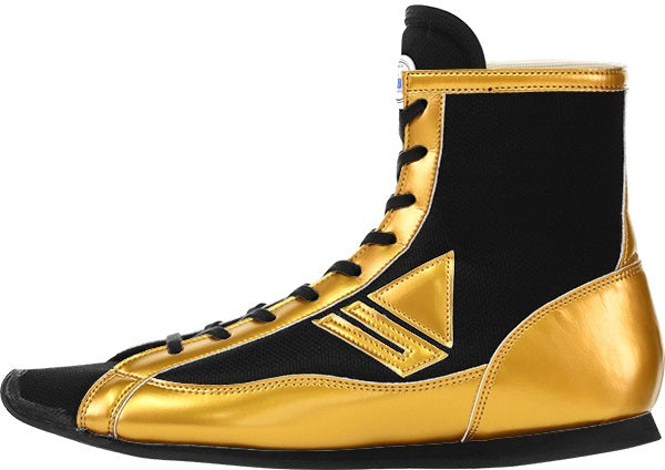 Winning Mid-Cut Type Boxing Shoes - Black Gold