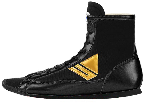 Winning Mid-Cut Type Boxing Shoes - Black Gold