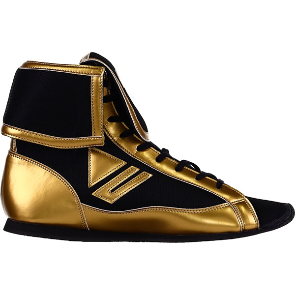 Winning Mid-Cut FOLD Type Boxing Shoes - Black Gold