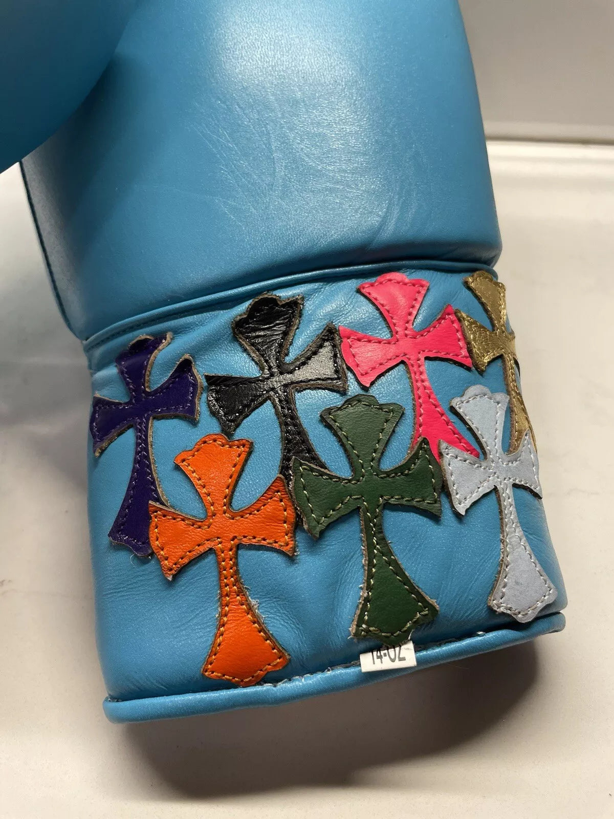Customizable boxing glove , Glove Forge online , sky blue boxing gloves,