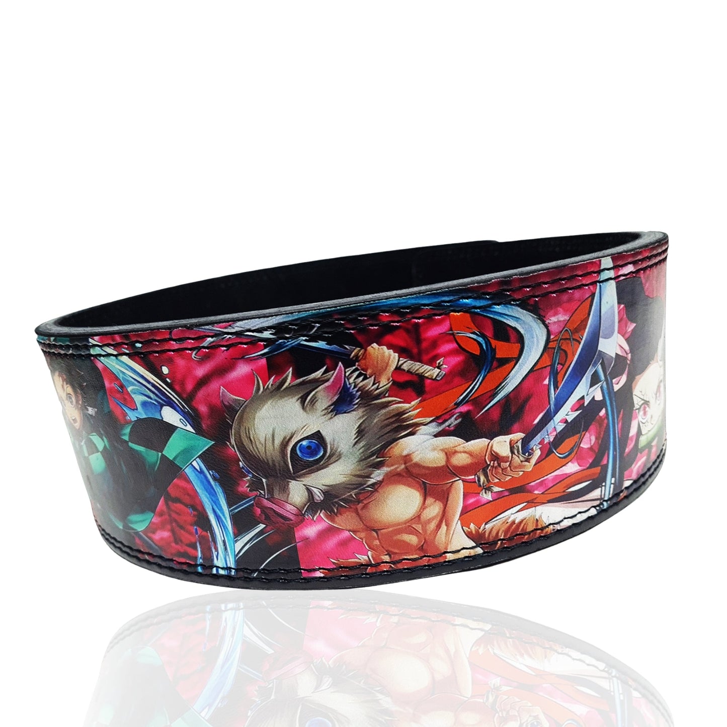 Demon slayer Powerlifting belt, Weightlifting belt, Leather Deadlifting belt