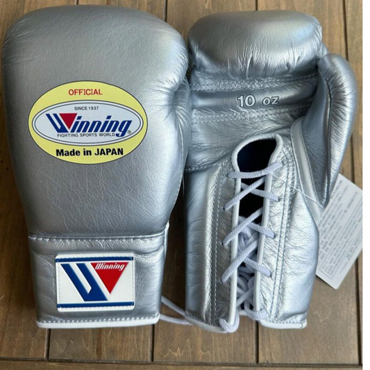 Winning boxing gloves, silver christmas gift for mens Thanksgiving gifts for him