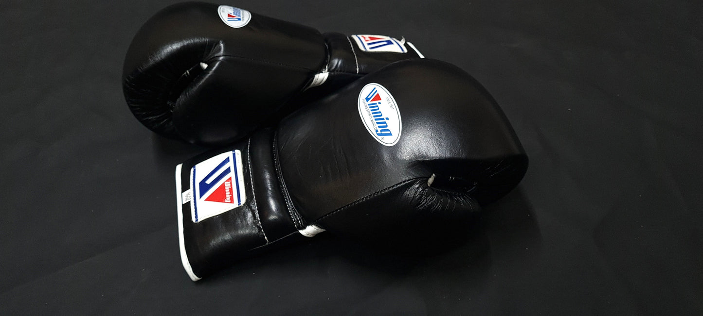 Winning boxing gloves, BLACK christmas gift for mens Thanksgiving gifts for him