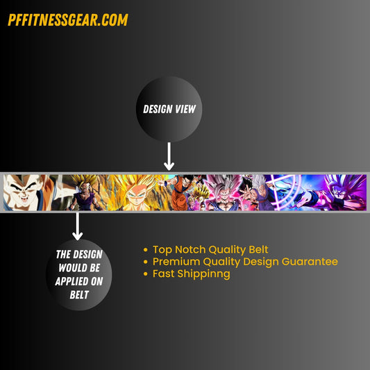 Dragon ball Goku powerlifting lever belt,  weight lift belt, weightlifting belt