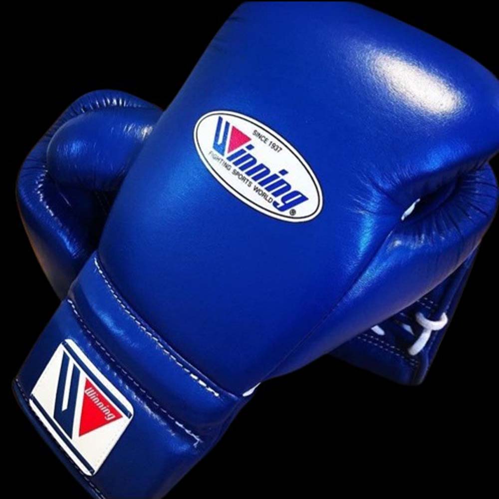 Winning boxing gloves, BLUE christmas gift for mens Thanksgiving gifts for him