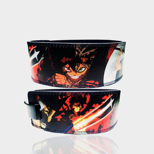Powerlifting lever belt, gym belt custom lift belt, weightlifting belt,  Gifts got him, Black Clover