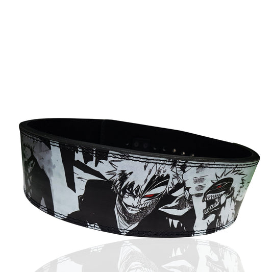 Powerlifting gym belt, Bleach Weight lift Belt, Deadlift Belt, Gifts for him, Ichigo Kurosaki Bankai