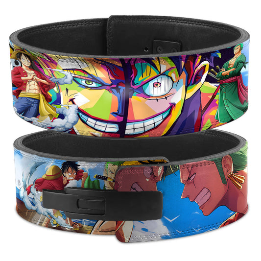 One Piece, Luffy and Zoro ,weight lift belt, Gym Belt, One piece powerlift belt, One piece Powerlifting belt