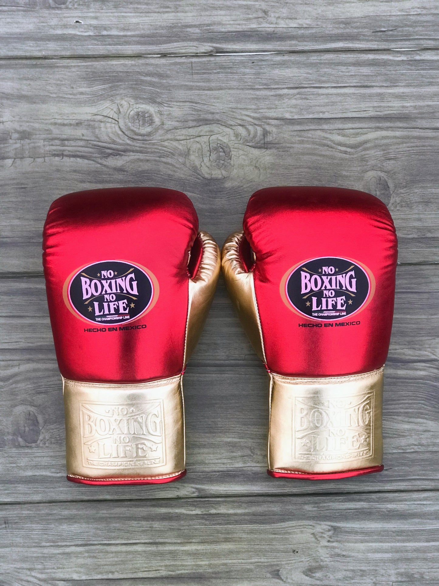 No Boxing No Life set, NBNL Red/Gold Boxing set, No Boxing no Life Gloves
