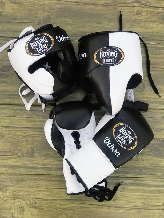 No Boxing No Life set, NBNL White/Black Boxing set, No Boxing No Life Gloves