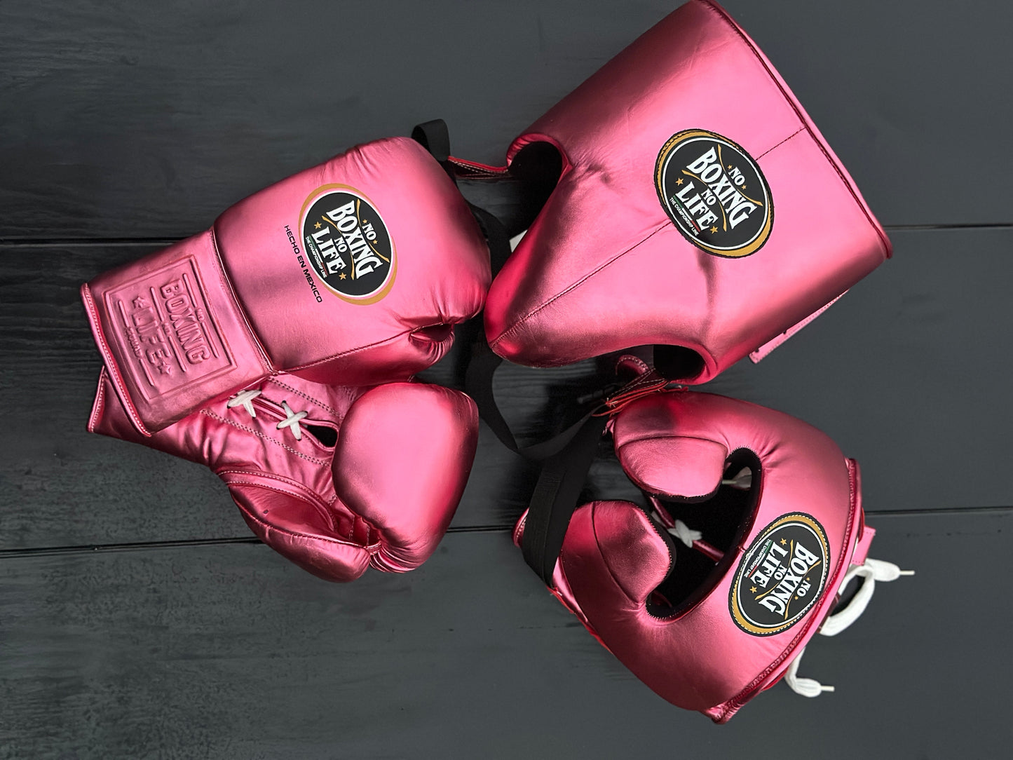 No Boxing No Life set, NBNL pink Boxing set, No Boxing No Life Gloves