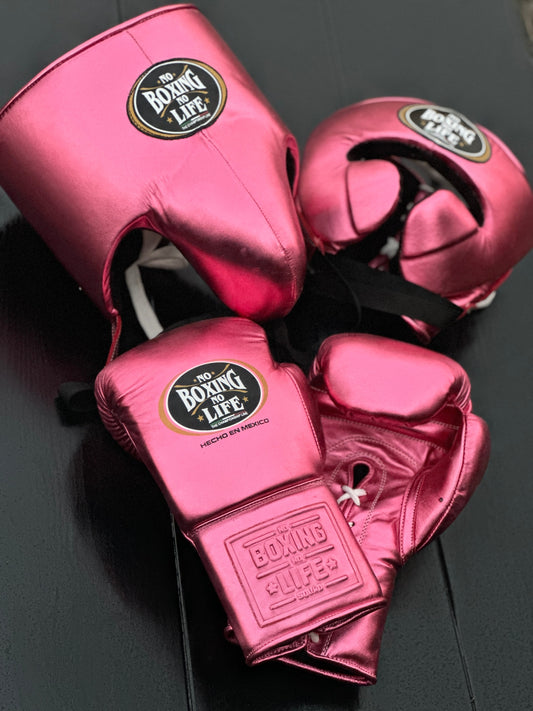 No Boxing No Life set, NBNL pink Boxing set, No Boxing No Life Gloves