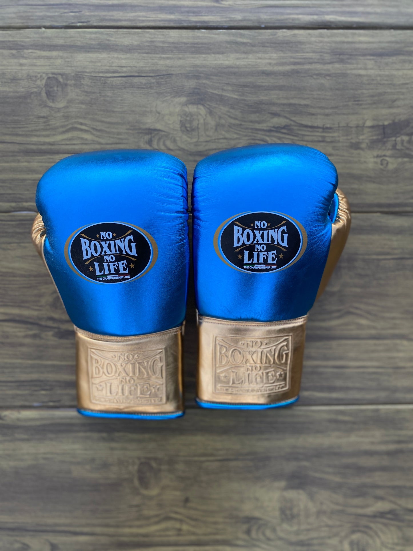No Boxing No Life set, NBNL Blue/Gold Boxing set, No Boxing No Life Gloves