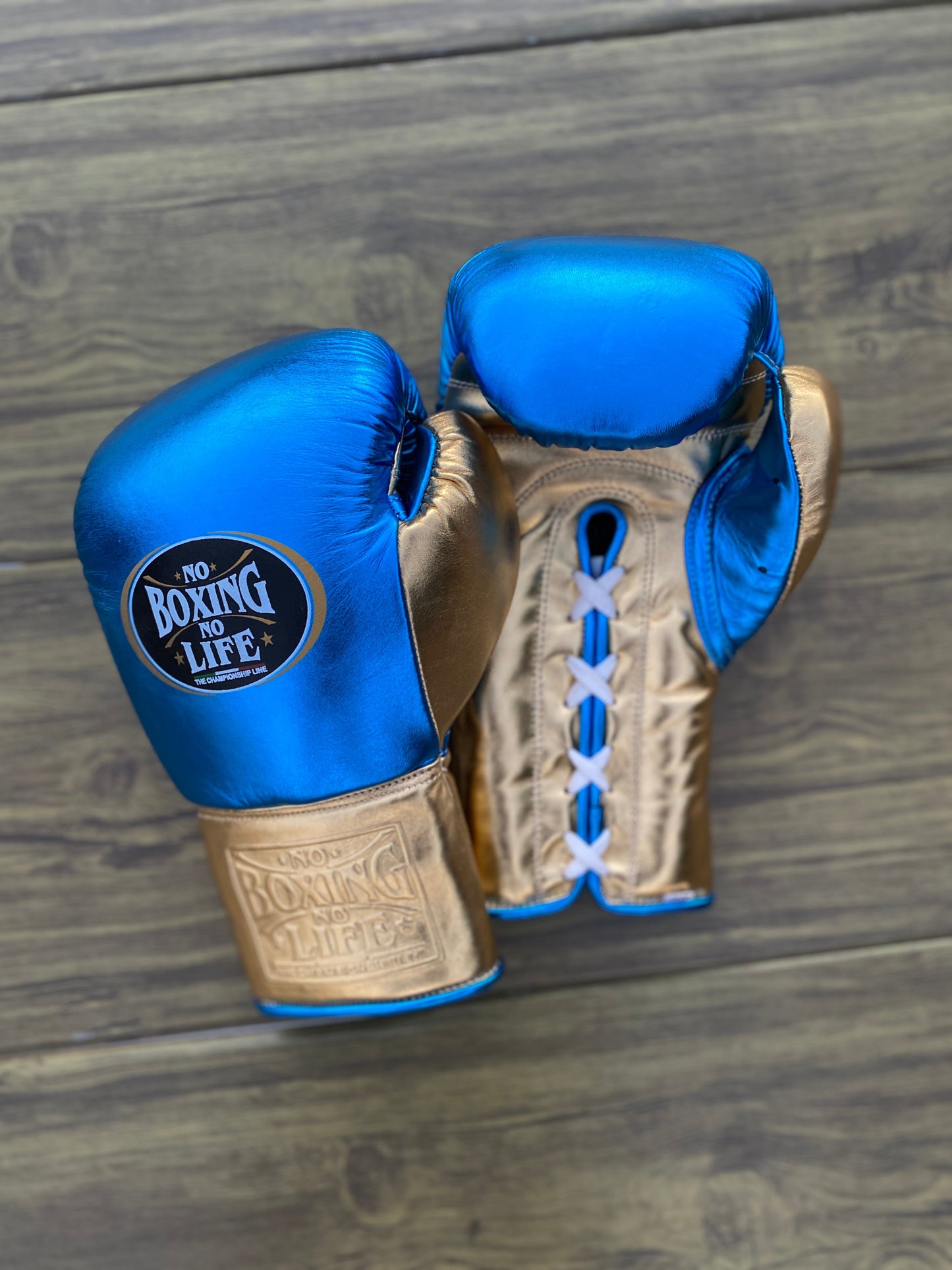 No Boxing No Life set, NBNL Blue/Gold Boxing set, No Boxing No Life Gloves
