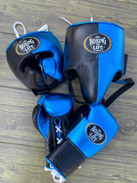 No Boxing No Life set, NBNL Blue/Black Boxing set, No Boxing No Life Gloves