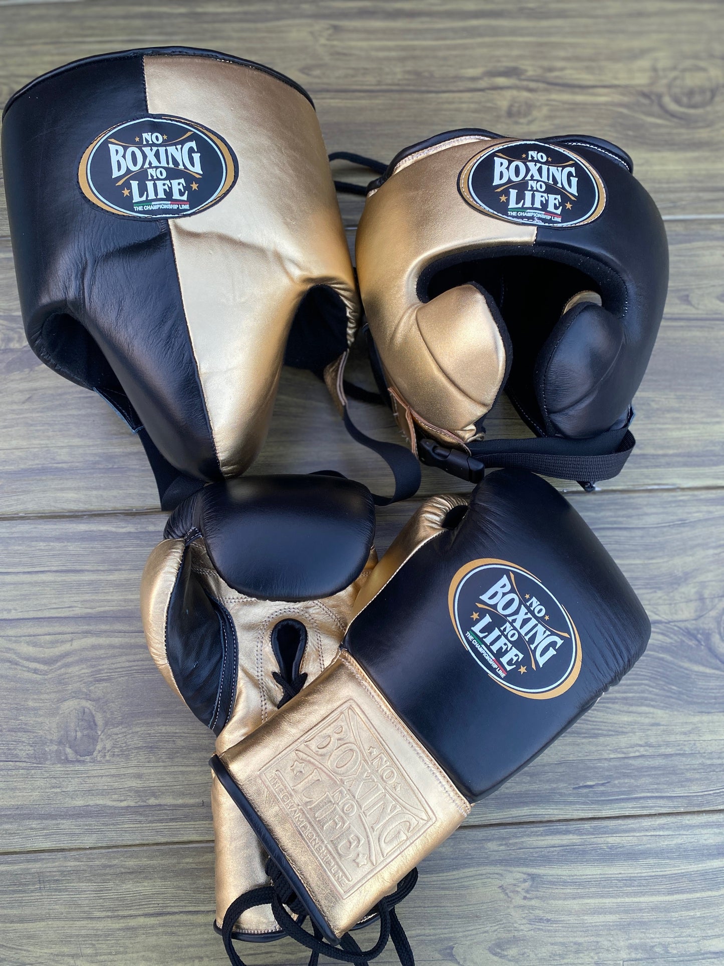 No Boxing No Life set, NBNL Gold/Black Boxing set, No Boxing No Life Gloves