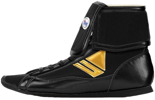 Winning Mid-Cut FOLD Type Boxing Shoes - Black Gold