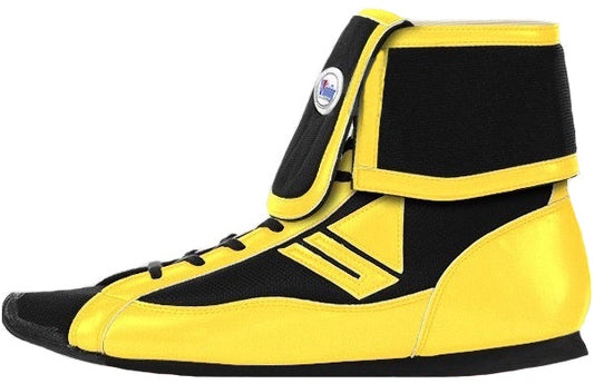 Winning Mid-Cut FOLD Type Boxing Shoes - Black - Yellow