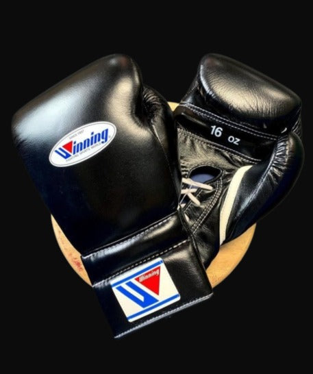 Winning boxing gloves, BLACK/BLUE christmas gift for mens Thanksgiving gifts for him