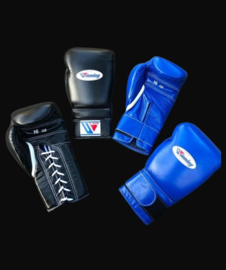 Winning boxing gloves, BLACK/BLUE christmas gift for mens Thanksgiving gifts for him