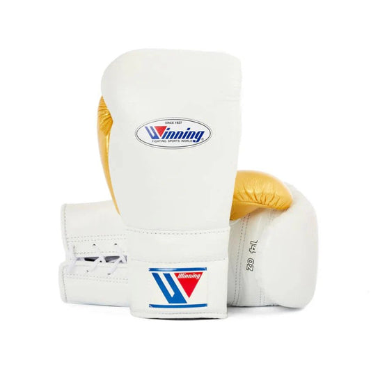 Winning boxing gloves, WHITE/GOLD christmas gift for mens Thanksgiving gifts for him
