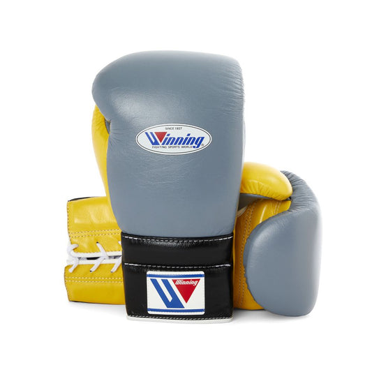 Winning boxing gloves, gray/yellow christmas gift for mens Thanksgiving gifts for him