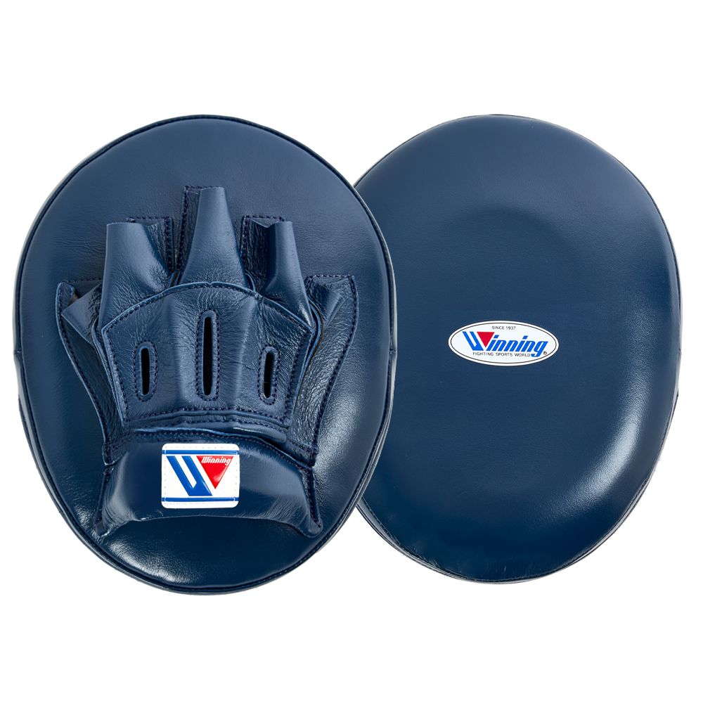 WINNING BOXING CUSTOM CM-65 PUNCH MITTS - NAVY BLUE