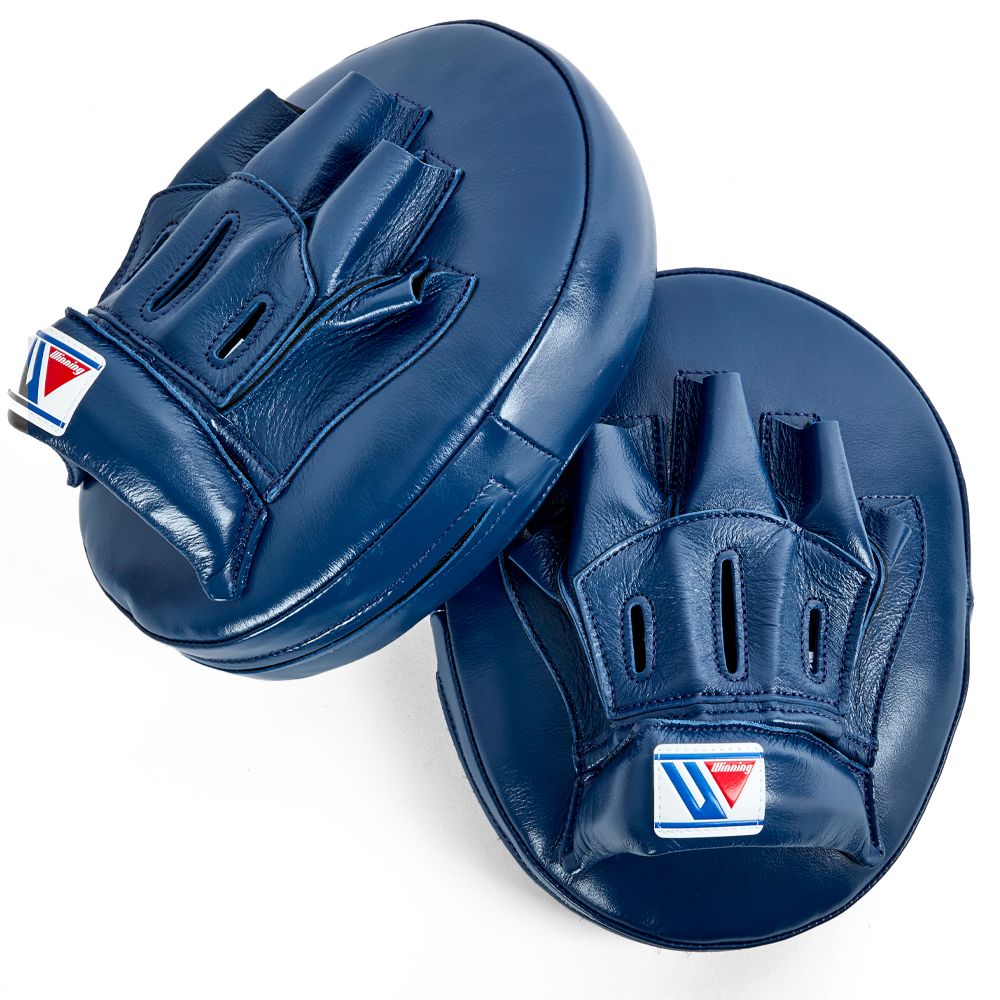 WINNING BOXING CUSTOM CM-65 PUNCH MITTS - NAVY BLUE