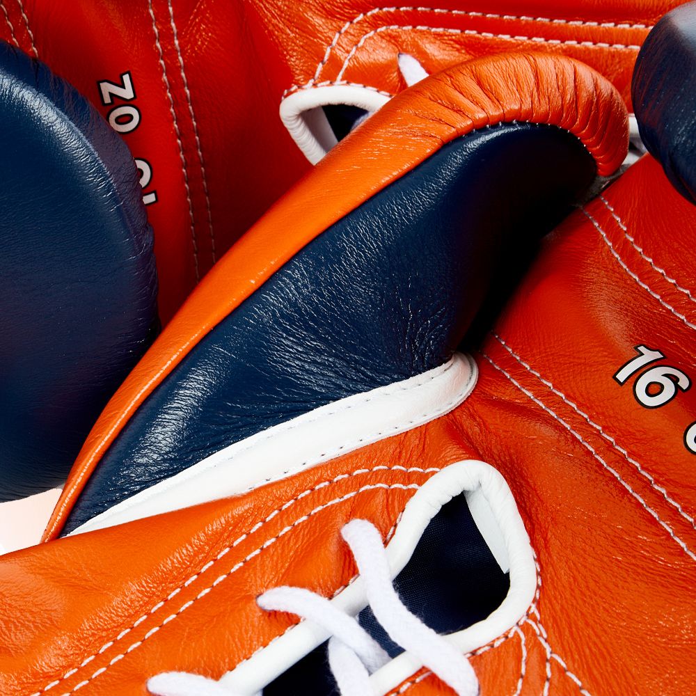 Winning boxing gloves, blue/orange christmas gift for mens Thanksgiving gifts for him