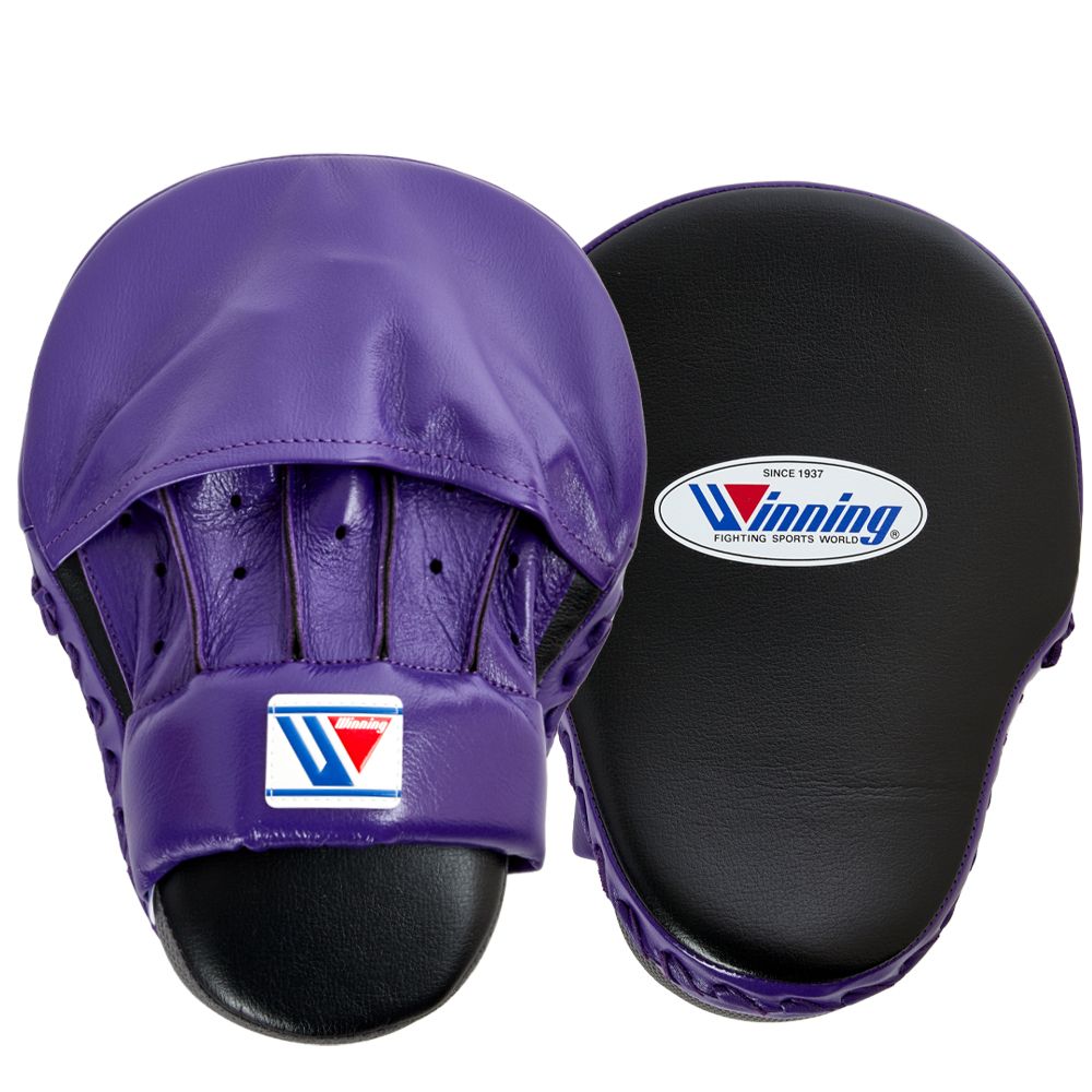 WINNING BOXING CUSTOM CM-65 PUNCH MITTS - PURPLE BLACK