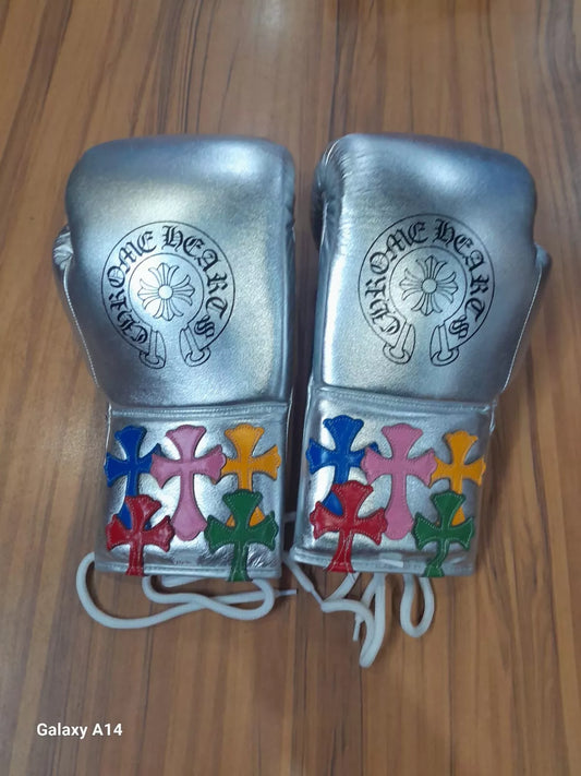 Customizable boxing glove , Glove Forge online , silver boxing gloves, High Quality COPIES of Branded Gloves, BLACK Birthday gift for Friends,