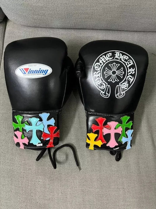 Winning boxing gloves,  BLACK christmas gift for mens Thanksgiving gifts for him...