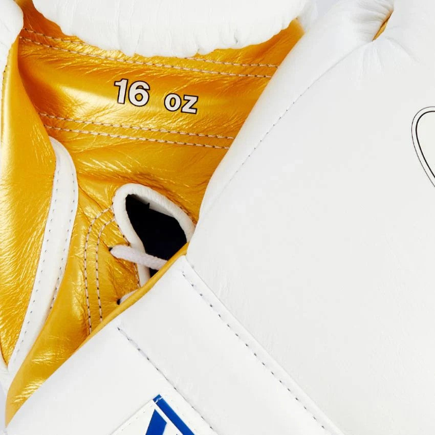 Winning boxing gloves, WHITE/GOLD christmas gift for mens Thanksgiving gifts for him