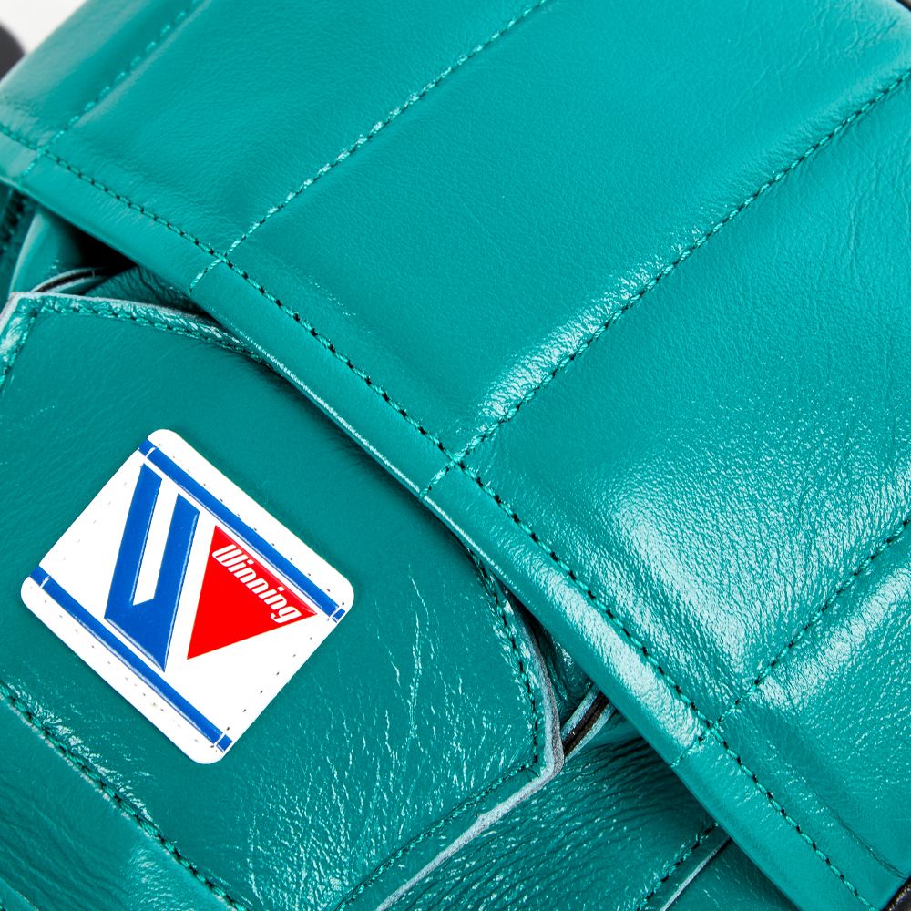 WINNING  BOXING SENDAI CUSTOM PUNCH MITTS - MINT GREEN BLACK