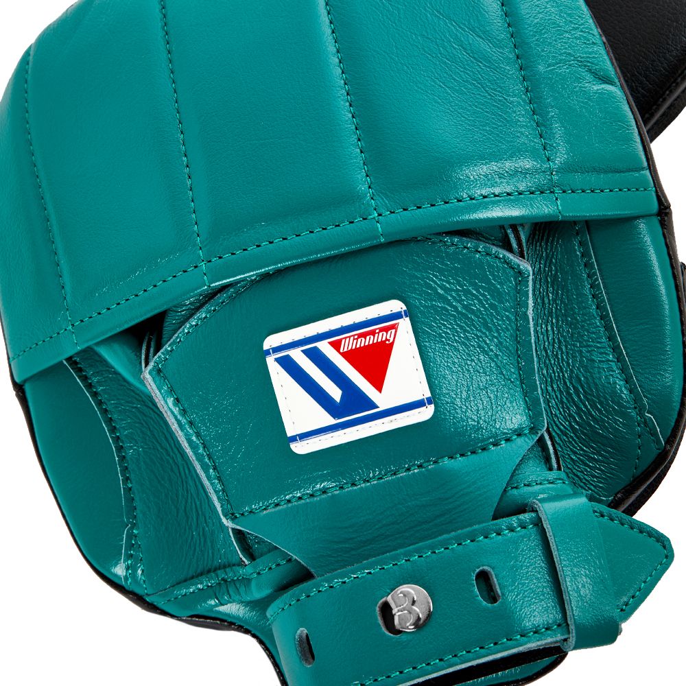 WINNING  BOXING SENDAI CUSTOM PUNCH MITTS - MINT GREEN BLACK