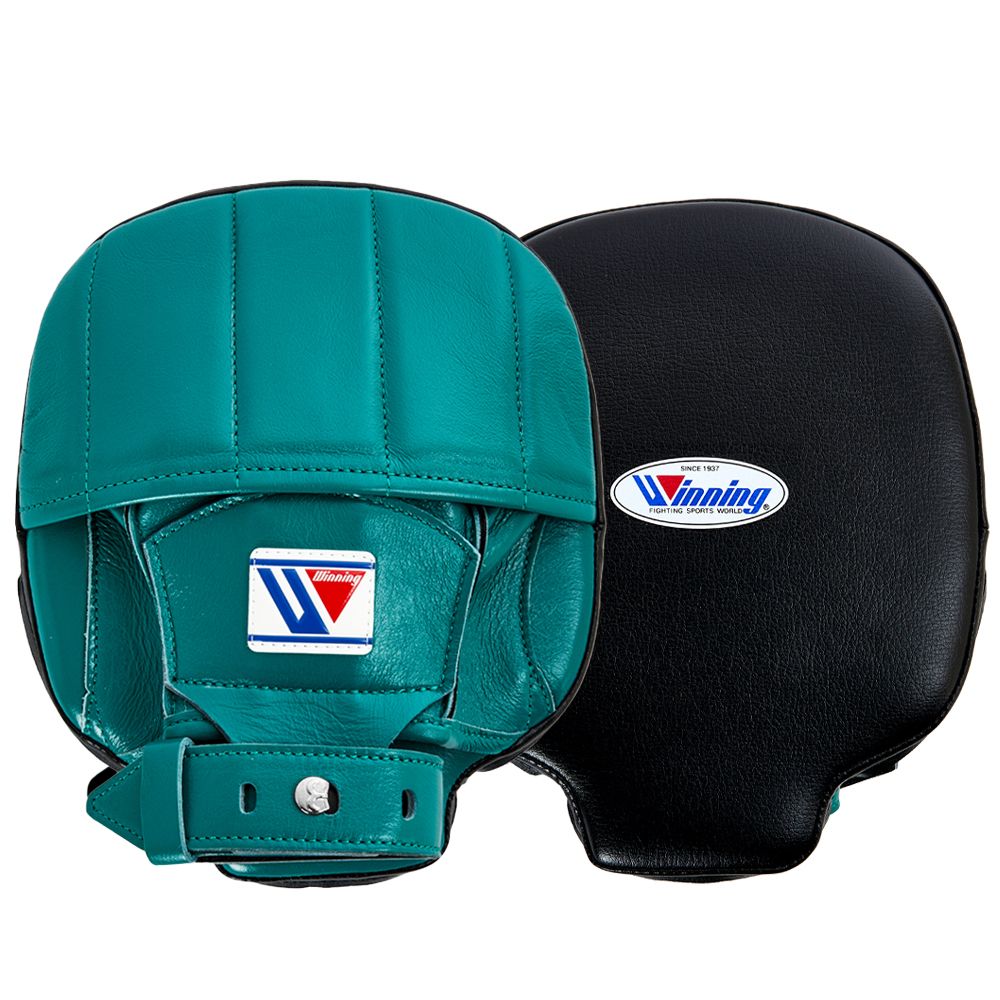 WINNING  BOXING SENDAI CUSTOM PUNCH MITTS - MINT GREEN BLACK