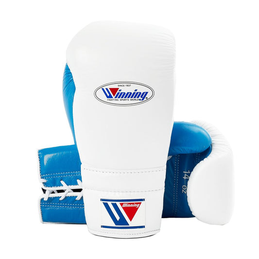 Winning boxing gloves, white/blue christmas gift for mens Thanksgiving gifts for him